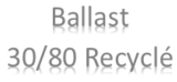 Produit : Ballast 30/80 recyclé 